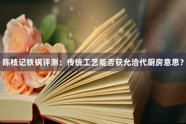 陈枝记铁锅评测：传统工艺能否获允洽代厨房意思？